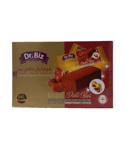 قیمت و خرید خرما بار زنجبیلی Dr.BIZ: بستهبندی تکنفره خرما با زنجبیل