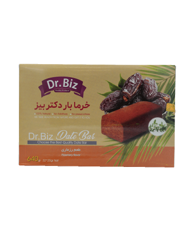 قیمت و خرید خرما بار انرژیزا Dr.BIZ حاوی رزماری – میانوعده طبیعی برای افزایش انرژی”