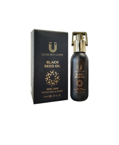 خرید آنلاین روغن ترکیبی سیاهدانه، جوانه گندم و آرگان لاکچری کوین کنار چند دانه سیاهدانه، جوانه گندم و میوه آرگان